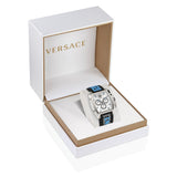 Versace Dominus Chronograph Silver Dial Black Rubber Strap Watch For Men - VE6H00123 Buy Now By Versace