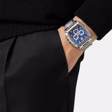 Versace Dominus Chronograph Blue Dial Silver Steel Strap Watch For Men - VE6H00423 Buy Now By Versace