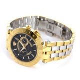 Versace V-Race Quartz Black Dial Gold Steel Strap Watch For Men - VEBV00519 Buy Now By Versace