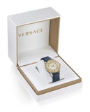 Versace Viamond Quartz White Dial Blue Leather Strap Watch For Men - VEPO00120 Buy Now By Versace