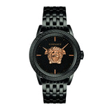 Versace Palazzo Empire Black Dial Black Steel Strap Watch for Men - VERD00518 Buy Now By Versace