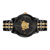Versace Palazzo Empire Black Dial Two Tone Steel Strap Watch for Men - VERD01119 Buy Now By Versace