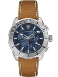 Versace Casual Chronograph Blue Dial Brown Leather Strap Watch for Men - VERG002-18 Buy Now By Versace