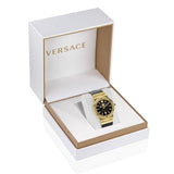 Versace Greca Moonphase Analog Black Dial Black Leather Strap Watch For Men - VE7G00123 Buy Now By Versace