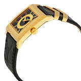 Versace VD-25 Diamonds Black Dial Black Leather Strap Watch for Women - VQF020015 Buy Now By Versace