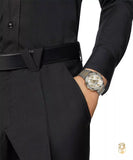 Versace Greca Chronograph White Dial Two Tone Steel Strap Watch For Men - VEZ900321 Buy Now By Versace