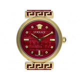 Versace Greca Meander Red Dial Red Leather Strap Watch for Women - VELW00320 Buy Now By Versace