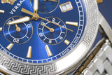 Versace Sport Tech Chronograph Blue Dial Silver Steel Strap Watch for Men - VELT00219 Buy Now By Versace