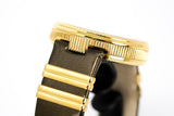 Versace V Metal Icon Gold Dial Brown Strap Watch for Women - VLC130016 Buy Now By Versace