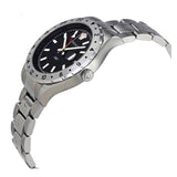 Versace Hellenyium GMT Black Dial Silver Steel Strap Watch for Men - V11020015 Buy Now By Versace