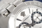 Versace Aion Chronograph White Dial Silver Steel Strap Watch for Men - VBR040017 Buy Now By Versace