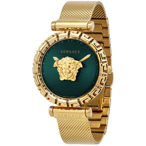 Versace Palazzo Empire Greca Green Dial Gold Mesh Bracelet Watch for Women - VEDV00819 Buy Now By Versace