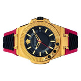 Versace Chain Reaction Quartz Black Dial Red & Black Rubber Strap Watch for Men - VEDY00319 Buy Now By Versace