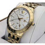 Versace Univers Quartz White Dial Gold Steel Strap Watch for Men - VEBK00518 Buy Now By Versace