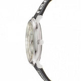 Versace V-Circle Silver Dial Black Leather Strap Watch for Men - VEBQ01219 Buy Now By Versace