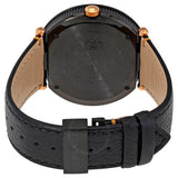 Versace V-Metal Icon Black Dial Black Leather Strap Watch For Men - VQL030015 Buy Now By Versace