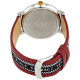 Versace V Circle Silver Dial Two Tone Leather Strap Watch for Men - VEBQ01319 Buy Now By Versace