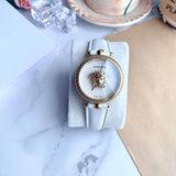 Versace Palazzo Empire White Dial White Leather Strap Watch for Women - VCO040017 Buy Now By Versace