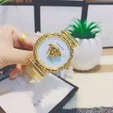 Versace Palazzo Empire Greca White Dial Gold Mesh Bracelet Watch for Women - VEDV00619 Buy Now By Versace