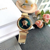 Versace Palazzo Empire Greca Green Dial Gold Mesh Bracelet Watch for Women - VEDV00819 Buy Now By Versace