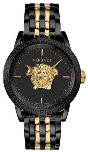 Versace Palazzo Empire Black Dial Two Tone Steel Strap Watch for Men - VERD01119 Buy Now By Versace