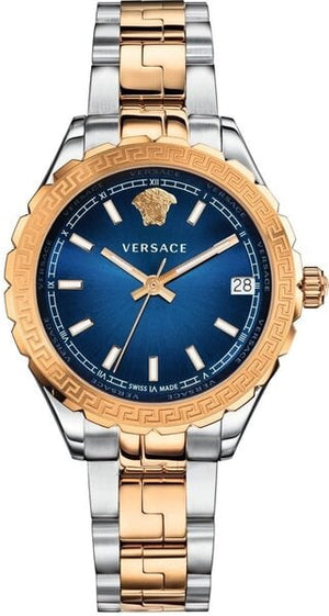 Versace Hellenyium Blue Dial Two Tone Steel Strap Watch for Women - V12060017 Buy Now By Versace