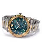 Versace Hellenyium Quartz Green Dial Silver Steel Strap Watch For Men - VEVK00420 Buy Now By Versace