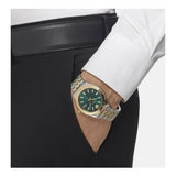 Versace Hellenyium Quartz Green Dial Two Tone Steel Strap Watch For Men - VEVI00620 Buy Now By Versace