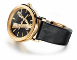 Versace Virtus Quartz Black Dial Black Leather Strap Watch for Women - VEHC00119 Buy Now By Versace