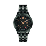 Versace Univers Quartz Black Dial Black Steel Strap Watch for Men - VEBK00618 Buy Now By Versace