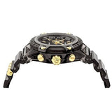 Versace Icon Active Chronograph Black Dial Black Steel Strap Watch for Men - VEZ700421 Buy Now By Versace