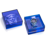 Versace Icon Active Chronograph Purple Dial Blue Silicone Strap Watch For Men - VEZ701523 Buy Now By Versace