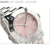 Marc Jacobs Amy Life Pink Dial Silver Steel Strap Watch for Women - MBM3300 Buy Now By Marc Jacobs