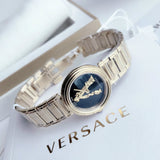 Versace V Virtus Quartz Black Dial Gold Steel Strap Watch For Women - VET300121 Buy Now By Versace