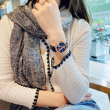 Versace Virtus Quartz Blue Dial Blue Leather Strap Watch for Women - VEHC00419 Buy Now By Versace