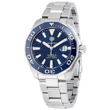 Tag Heuer Aquaracer Calibre 5 Blue Dial Silver Steel Strap Watch for Men - WAY201B.BA0927 Buy Now By Tag Heuer