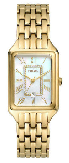 Fossil Raquel Three Hand Mother of Pearl Dial Gold Steel Strap Watch For Women - ES5304 Buy Now By Fossil