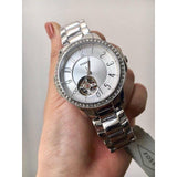 Fossil Architect Automatic Silver Dial Silver Steel Strap Watch for Women - ME3057 Buy Now By Fossil