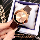 Movado Bold Rose Gold Dial Brown Leather Strap Watch for Men - 3600395 Buy Now By Movado