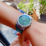 Salvatore Ferragamo F-80 Classic Green Dial Green Leather Strap Watch for Men - SFDT00519 Buy Now By Salvatore Ferragamo