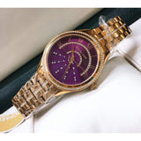 Michael Kors Lauryn Pink Dial Rose Gold Steel Strap Watch for Women - MK3722 Buy Now By Michael Kors