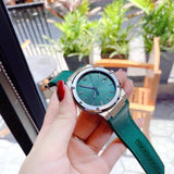 Salvatore Ferragamo F-80 Classic Green Dial Green Leather Strap Watch for Men - SFDT00519 Buy Now By Salvatore Ferragamo