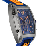 Versace Iconic Dominus Chronograph Blue Dial Blue Rubber Strap Watch For Men - VE6H00323 Buy Now By Versace