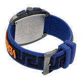 Versace Iconic Dominus Chronograph Blue Dial Blue Rubber Strap Watch For Men - VE6H00323 Buy Now By Versace