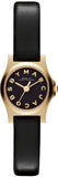 Marc Jacobs Henry Dinky Black Dial Black Leather Strap Watch for Women - MBM1240 Buy Now By Marc Jacobs