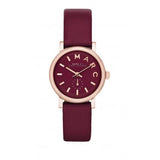 Marc Jacobs Baker Maroon Dial Maroon Leather Strap Watch for Women - MBM1271 Buy Now By Marc Jacobs