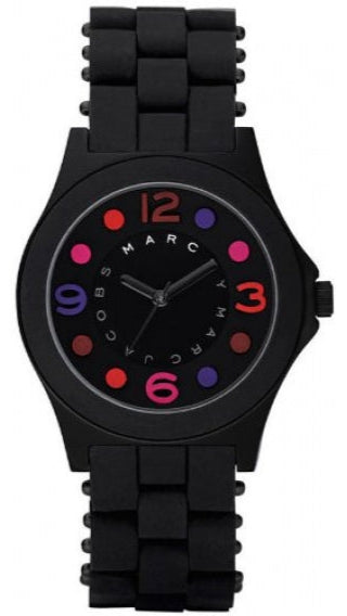 Marc Jacobs Pelly Black Dial Black Silicone Strap Watch for Women - MBM2543 Buy Now By Marc Jacobs