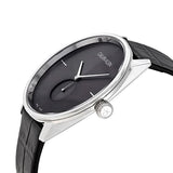Calvin Klein Accent Black Dial Black Leather Strap Watch for Men - K2Y211C3 Buy Now By Calvin Klein
