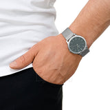 Calvin Klein Minimal Grey Dial Silver Mesh Bracelet Watch for Men - K3M21124 Buy Now By Calvin Klein