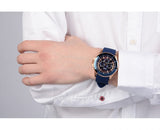 Guess Maverick Blue Dial Blue Rubber Strap Watch for Men - W0485G1 Buy Now By Guess